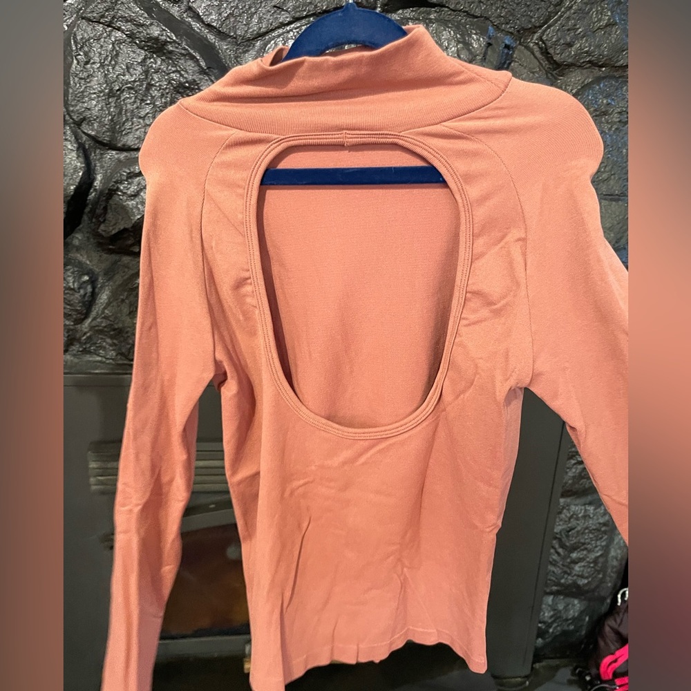 Free people stretchy mock neck top mauve - Picture 4 of 4